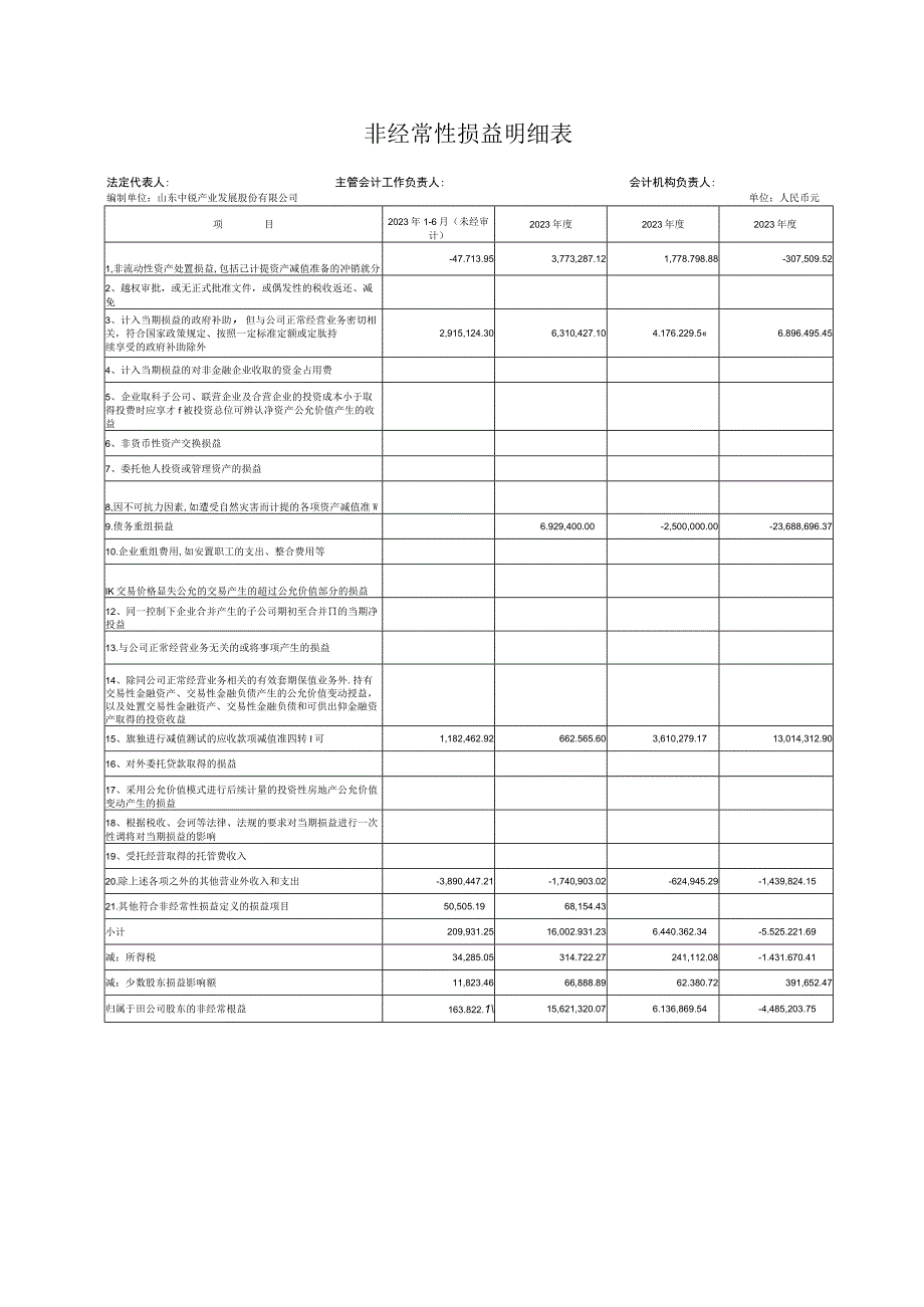 中锐股份：非经常性损益专项审核报告.docx_第3页