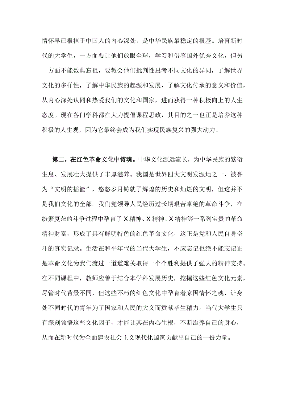 两篇：坚定文化自信建设文化强国专题研讨发言材料2023年.docx_第2页