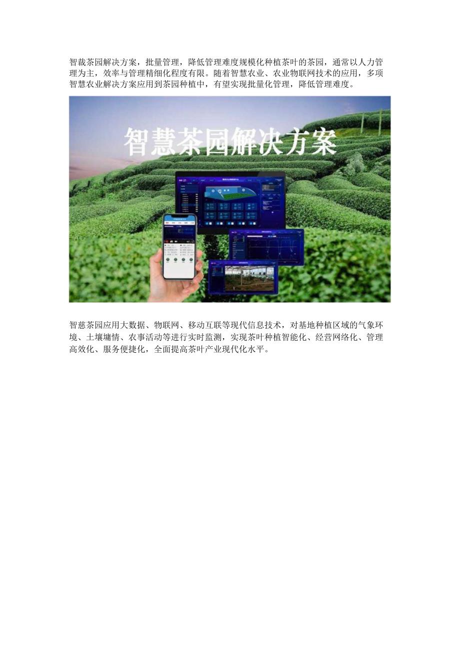 智慧茶园解决方案.docx_第1页