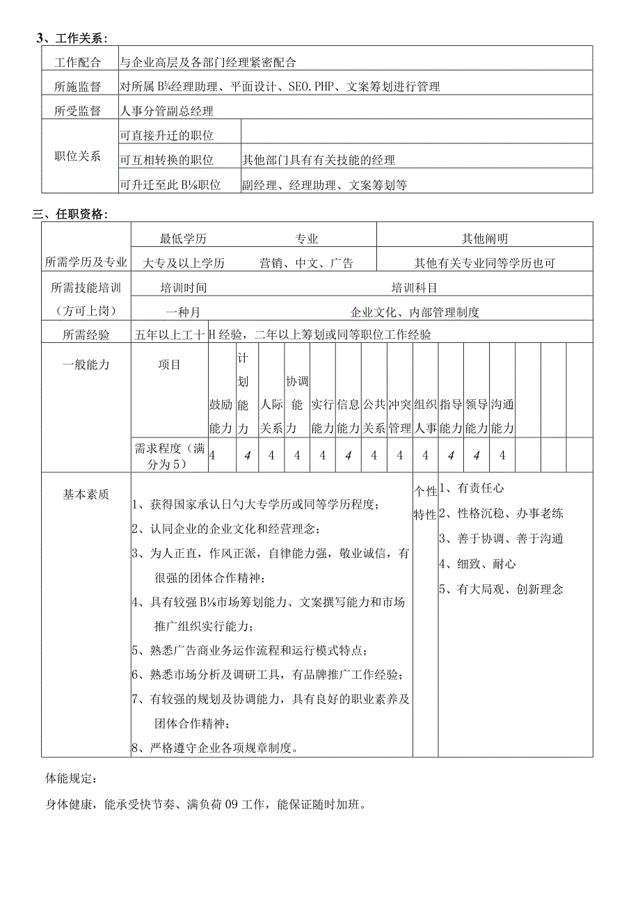 深圳顶尖广告企划公司的人员职责.docx_第3页