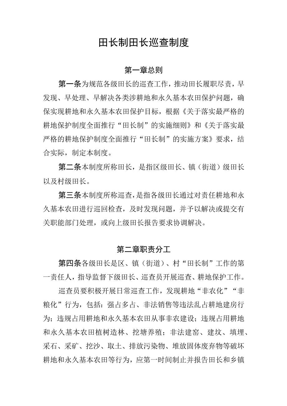 田长制田长巡查制度.docx_第1页