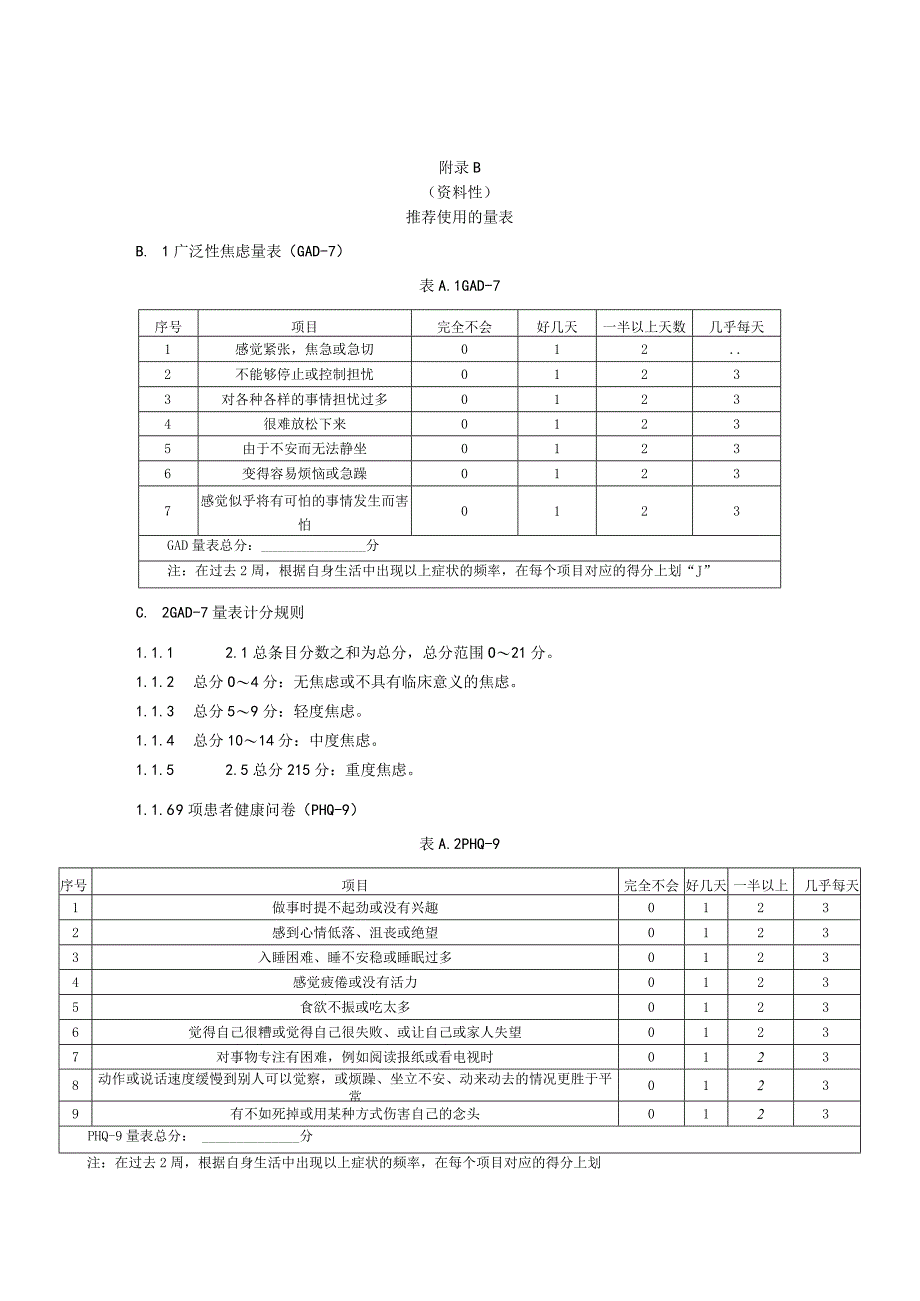 支持性心理护理、综合医院分级心理护理推荐使用的量表.docx_第2页