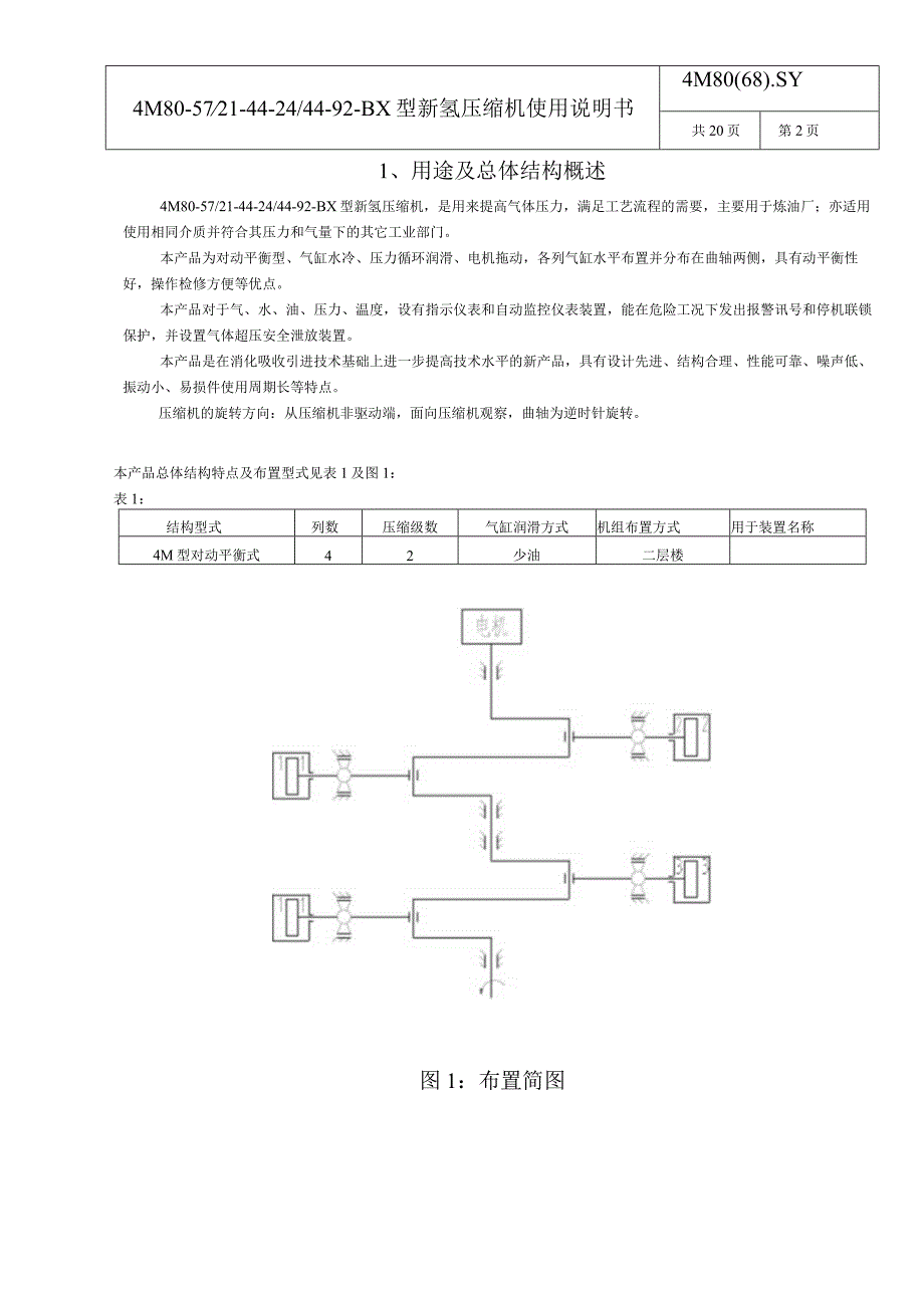 新氢压缩机往复活塞式压缩机说明书.docx_第2页