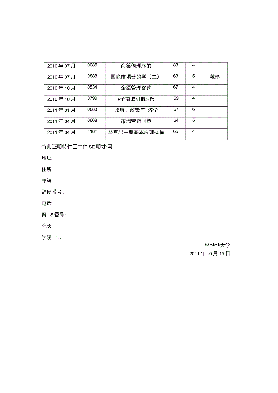 日本留学各种证明材料范本.docx_第2页