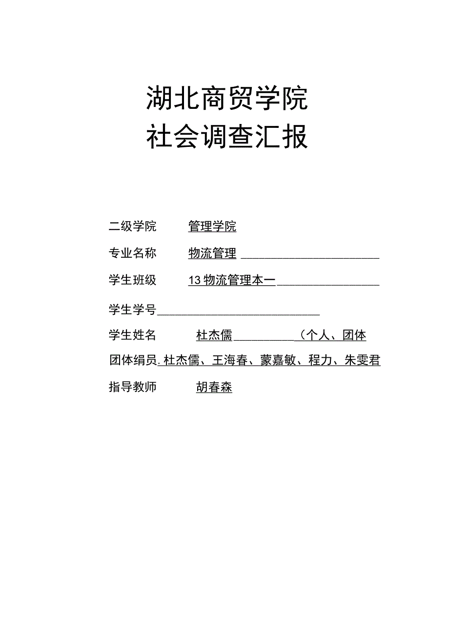 武汉乡村电商物流现状调查报告.docx_第1页