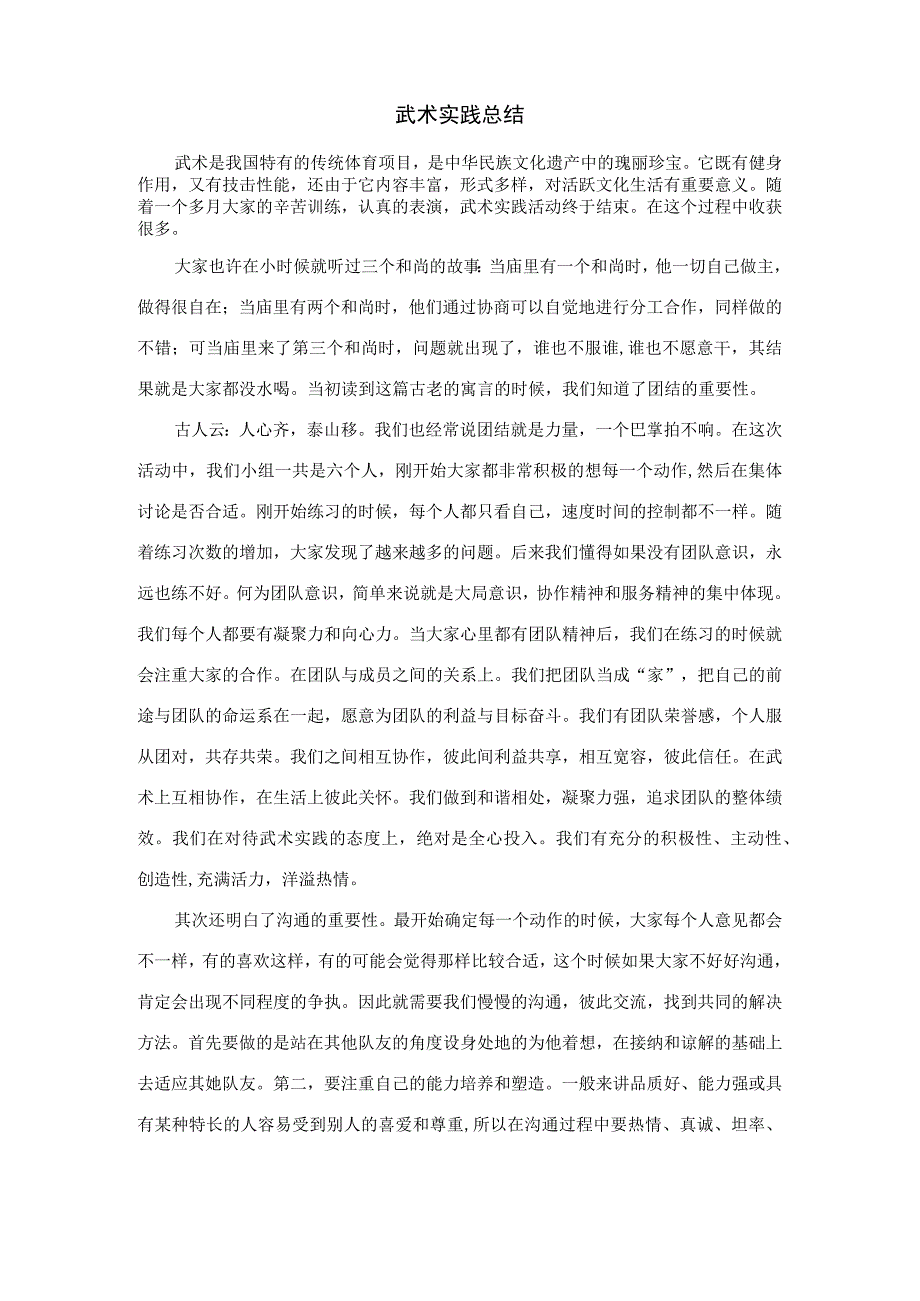 杨春平 武术实践总结.docx_第1页