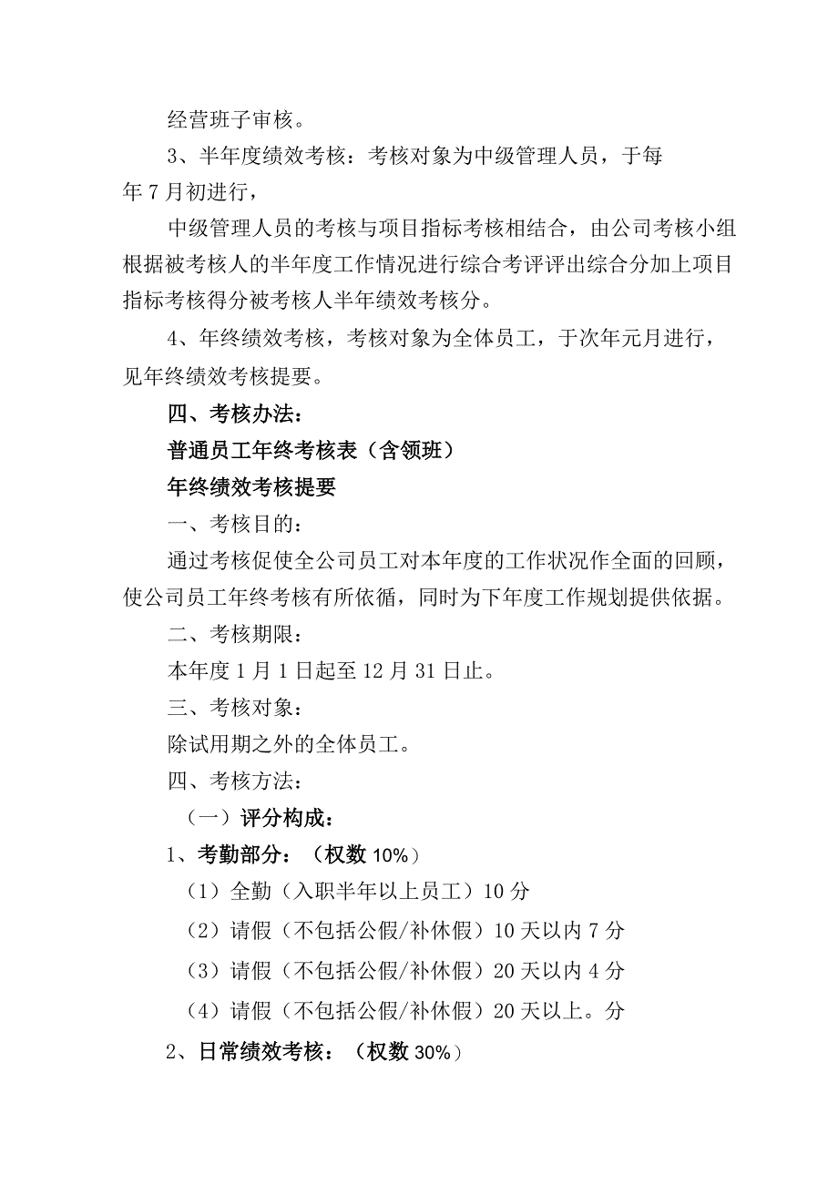 物业公司员工绩效考核管理规定.docx_第2页