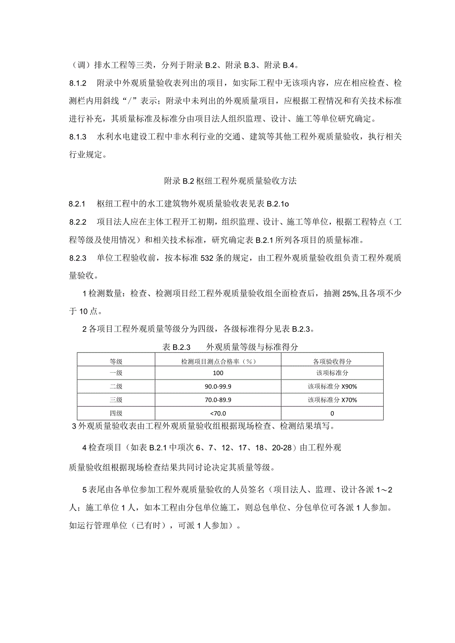 水利水电建设工程验收提供资料清单、外观质量验收办法、合同工程完工、竣工验收鉴定书格式.docx_第2页