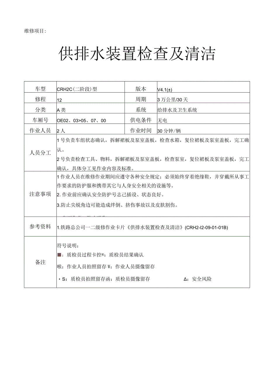 CRH动车组作业指导书-供排水装置检查及清洁.docx_第1页