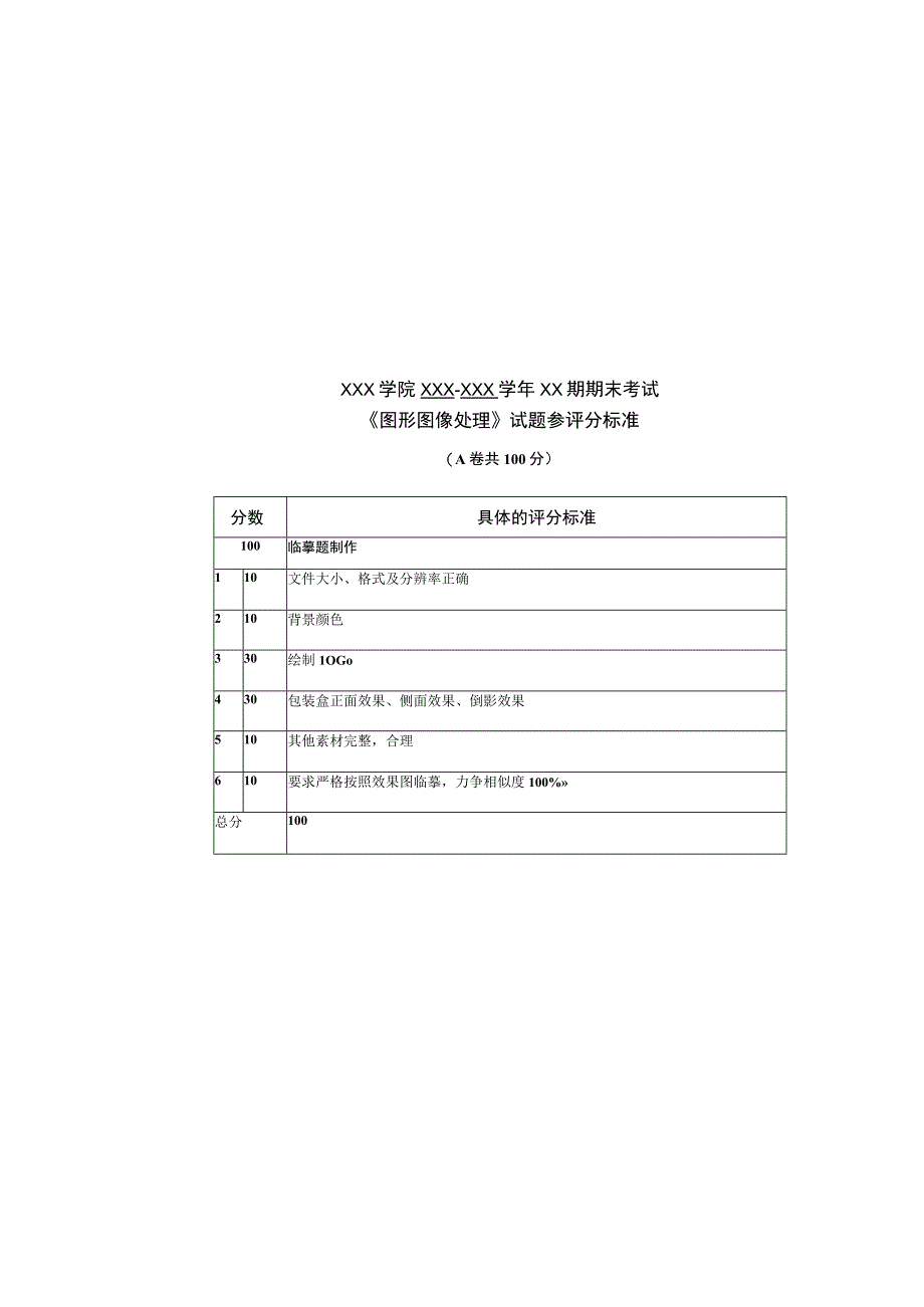 Photoshop CC图形图像处理 期末试卷及答案 AB卷.docx_第3页