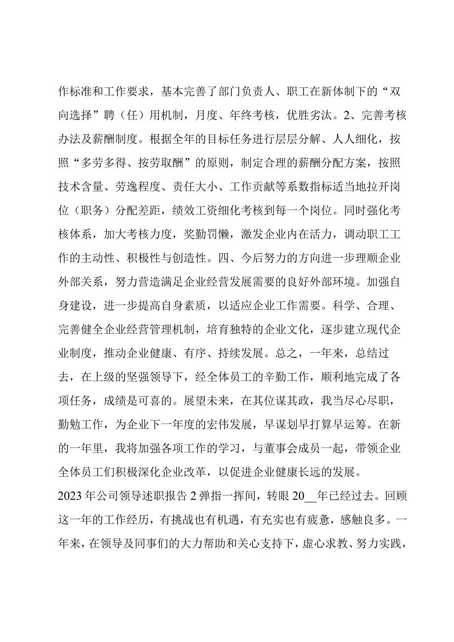 2023年公司领导述职报告范文(五篇).docx_第3页