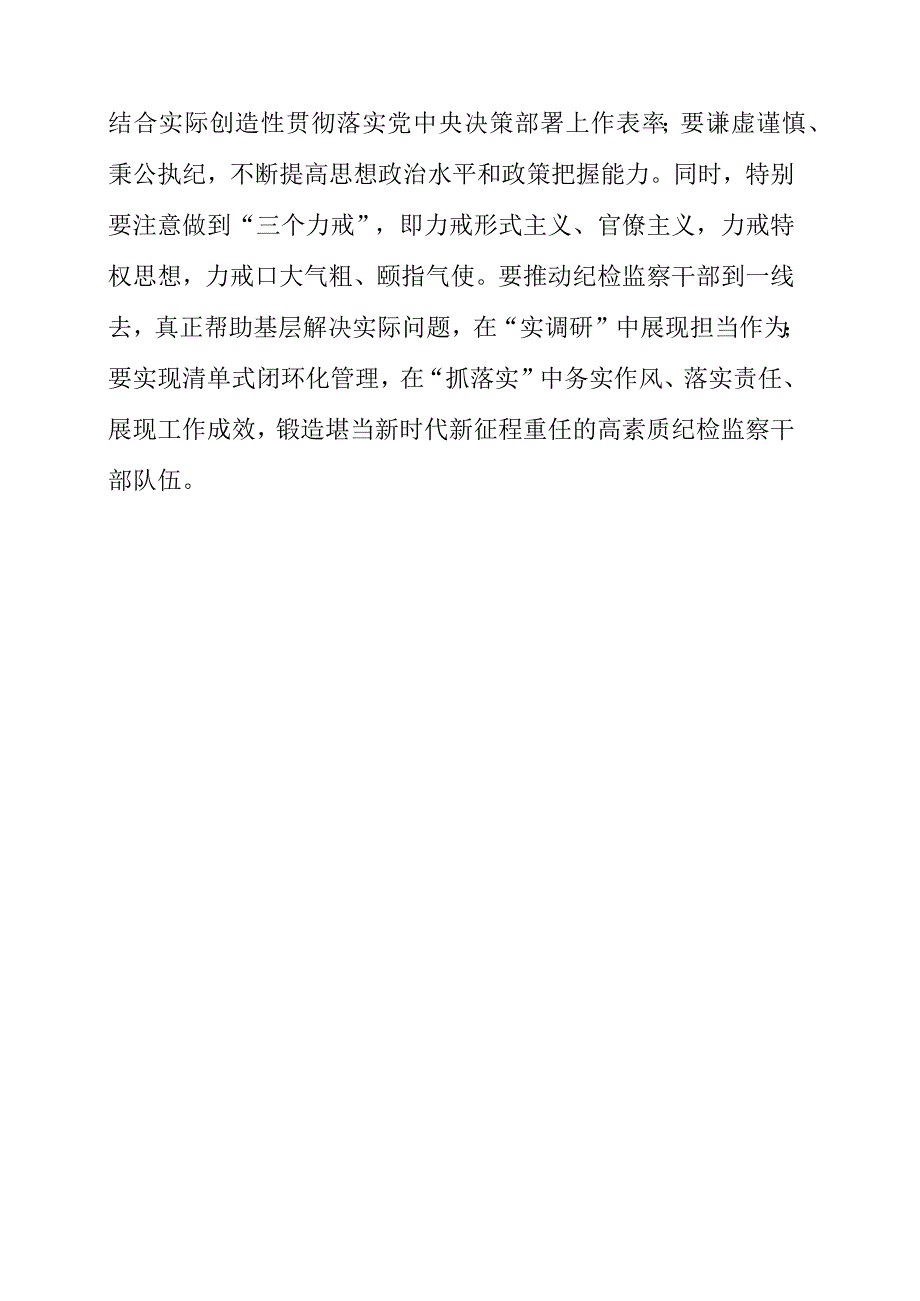 2023年纪检工作心得《勇于自我革命 争做新时代“打铁人”》.docx_第3页