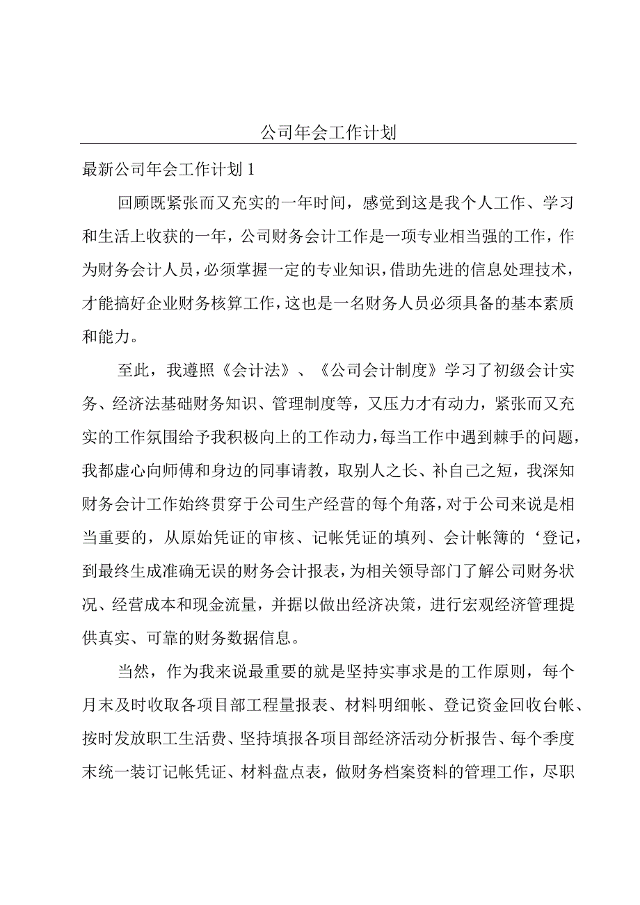 公司年会工作计划.docx_第1页