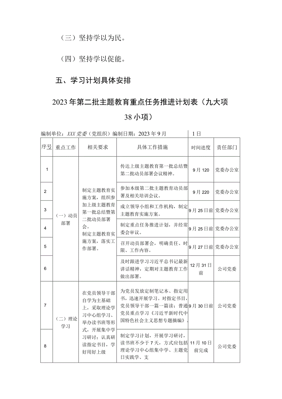 2023第二批教育专题学习计划（附：计划表2分）参考范文.docx_第3页