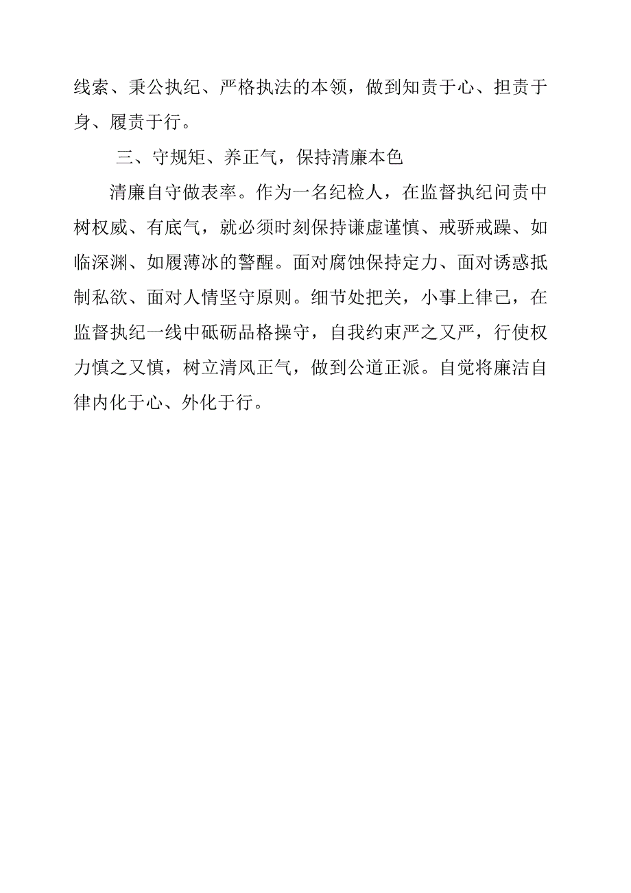 2023年青年纪检监察干部个人工作学习心得感悟.docx_第2页