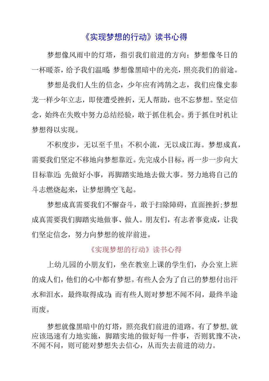 《实现梦想的行动》读书心得.docx_第1页