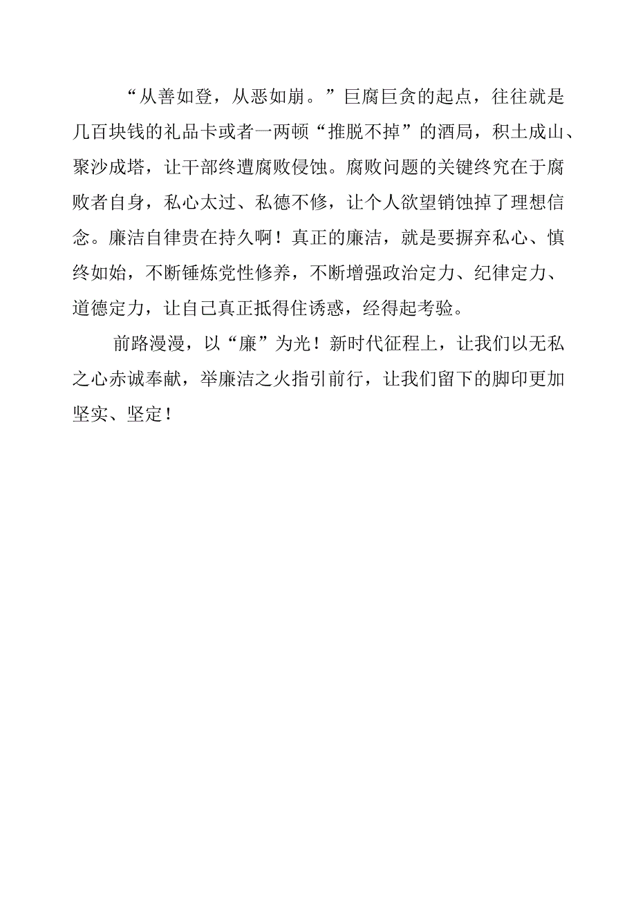 2023年青年干部谈清廉心得体会《以无私之心 燃廉洁之火》.docx_第3页