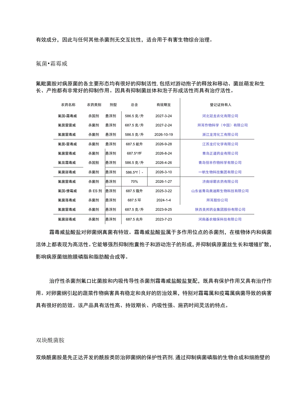 氟吡菌胺、四唑吡氨酯、烯酰吗啉……谁能担当卵菌病害防控主力？.docx_第2页