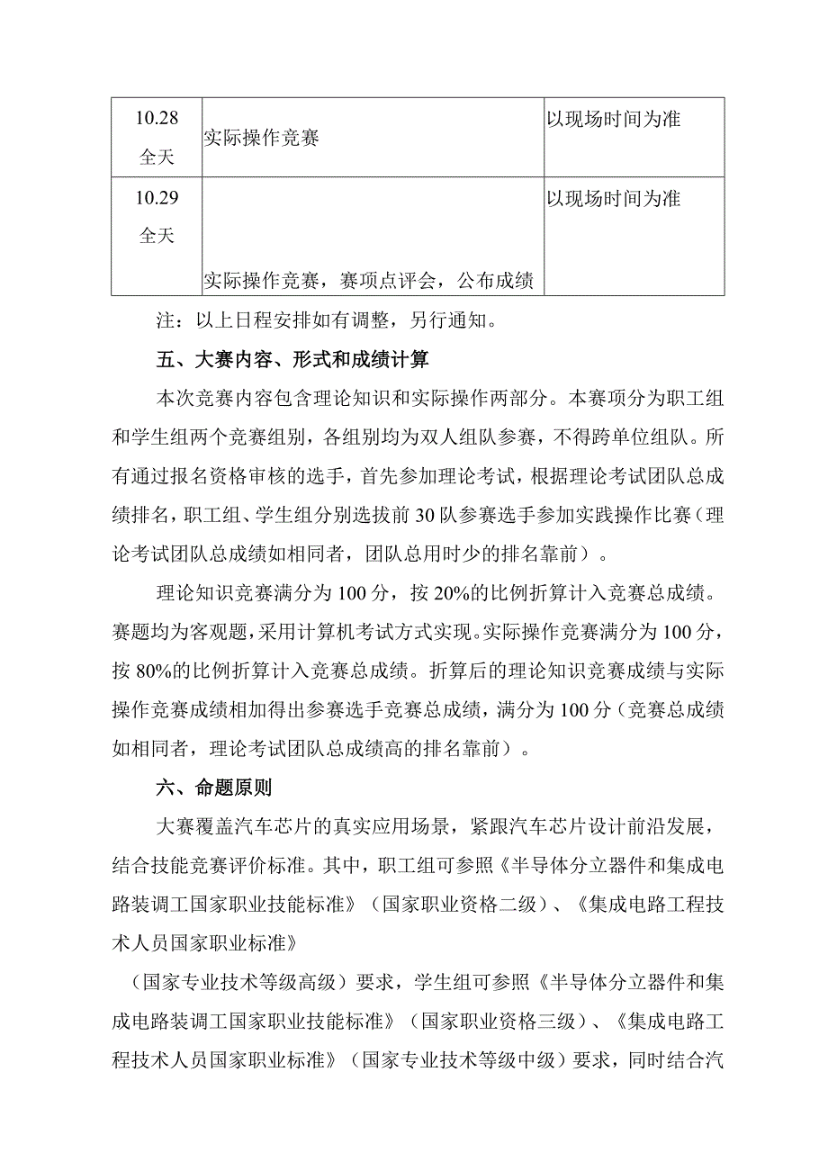 半导体分立器件和集成电路装调工（汽车芯片开发应用）赛项广东省选拔赛技术方案.docx_第2页