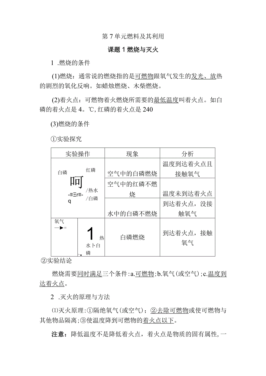 第单元 燃料及其利用知识点.docx_第1页