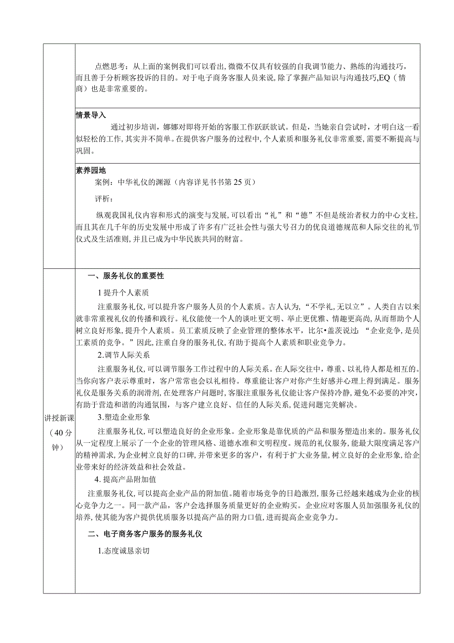 电子商务客户服务（周艳红第二版） 教案 02项目二 电子商务客户服务技能.docx_第2页