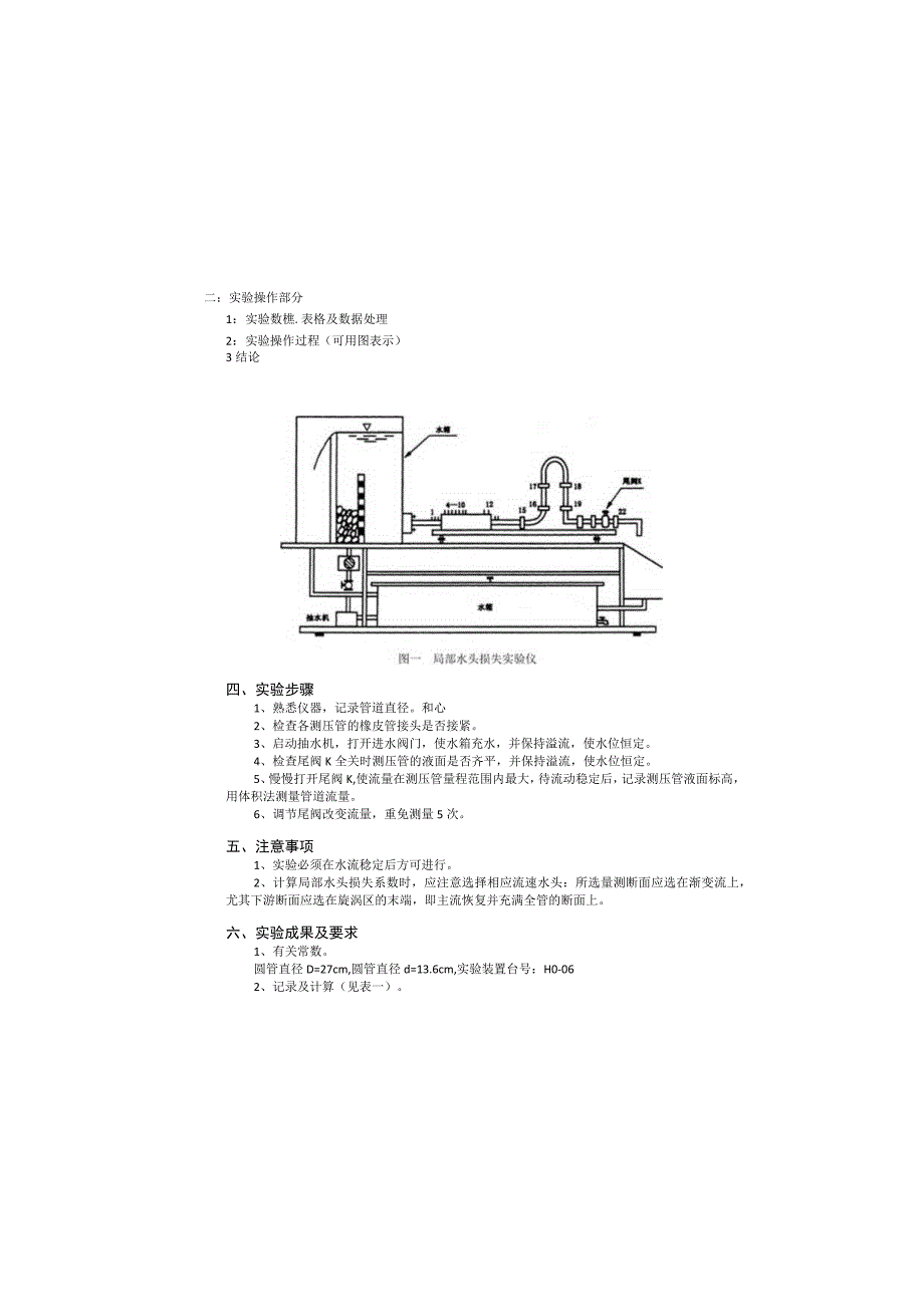 管道局部水头损失实验(完成)_2.docx_第1页