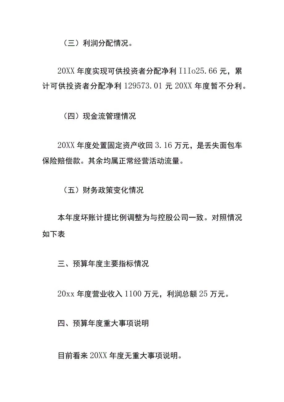 财务年度预算情况说明书模板.docx_第2页