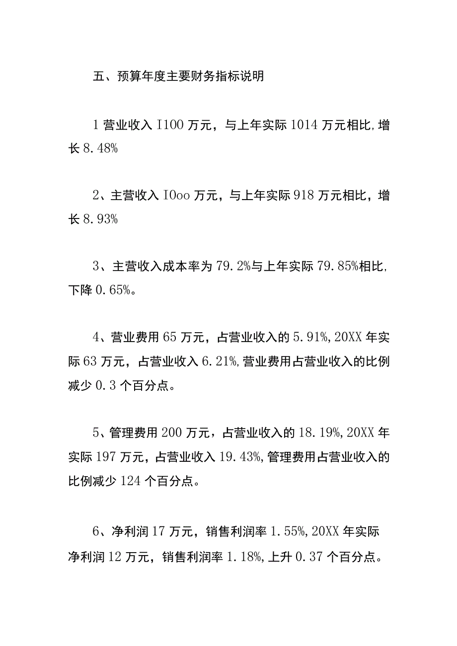 财务年度预算情况说明书模板.docx_第3页