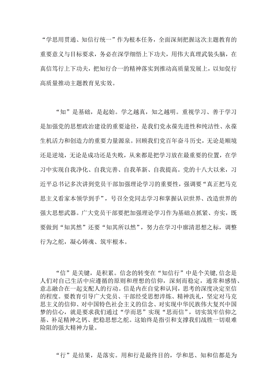 第二批主题教育专题党课学习讲稿、心得体会、实施方案、动员大会讲话稿（10篇word版文）供参考.docx_第3页