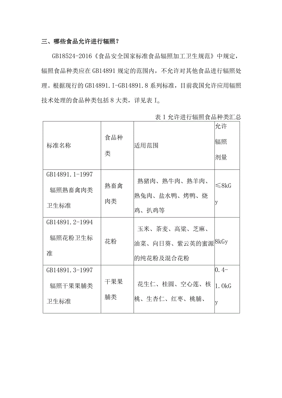 辐照食品标准规范及标识.docx_第3页