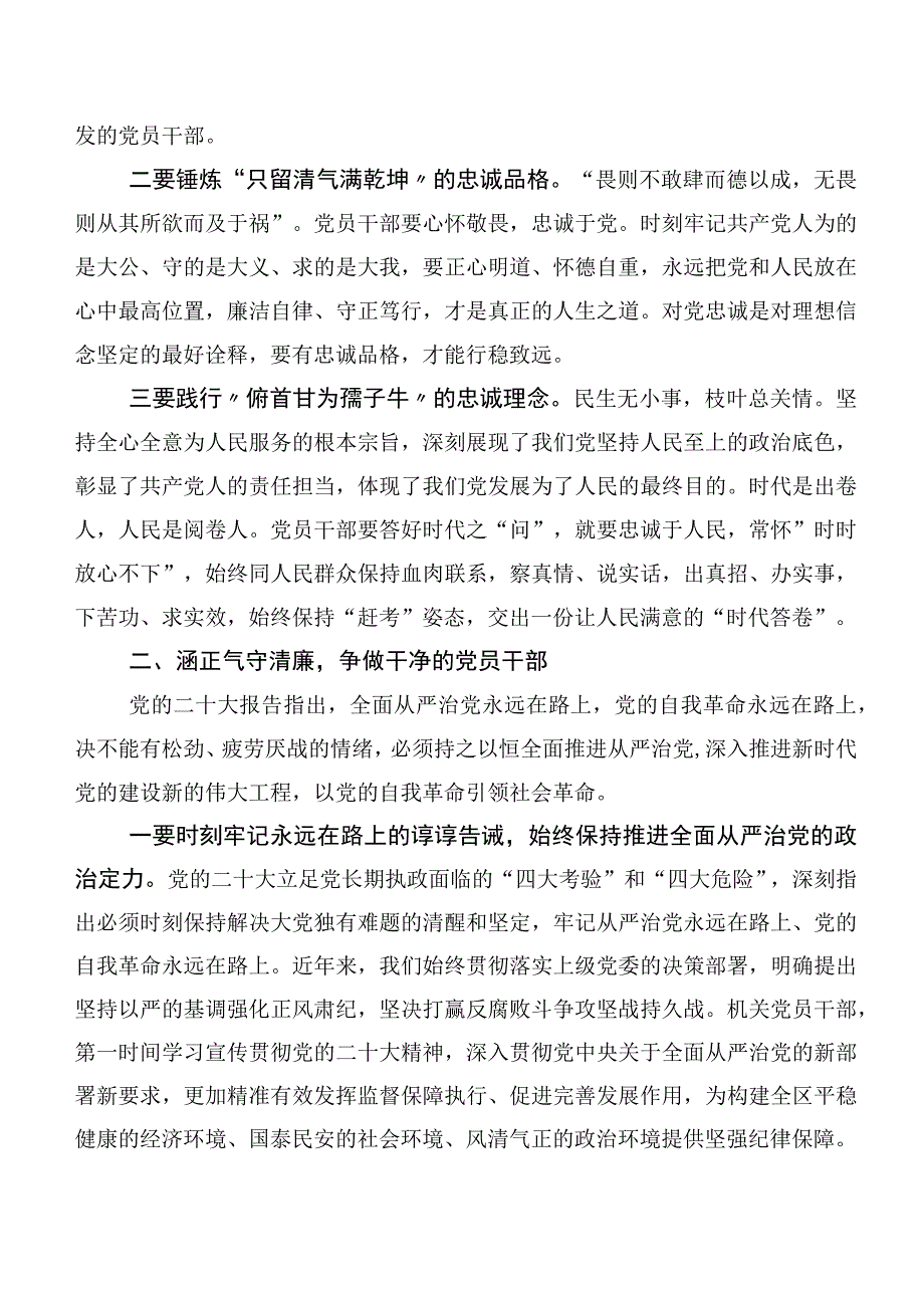 2023年度第二阶段“学思想、强党性、重实践、建新功”主题专题教育发言材料多篇汇编.docx_第2页