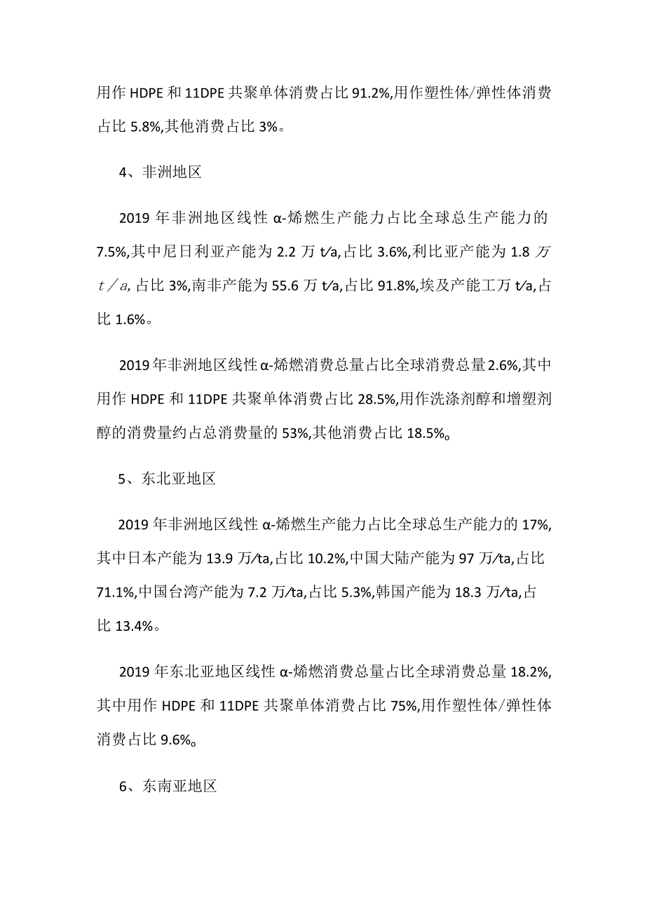 全球线性α-烯烃行业产能、消费量、竞争格局分析.docx_第3页