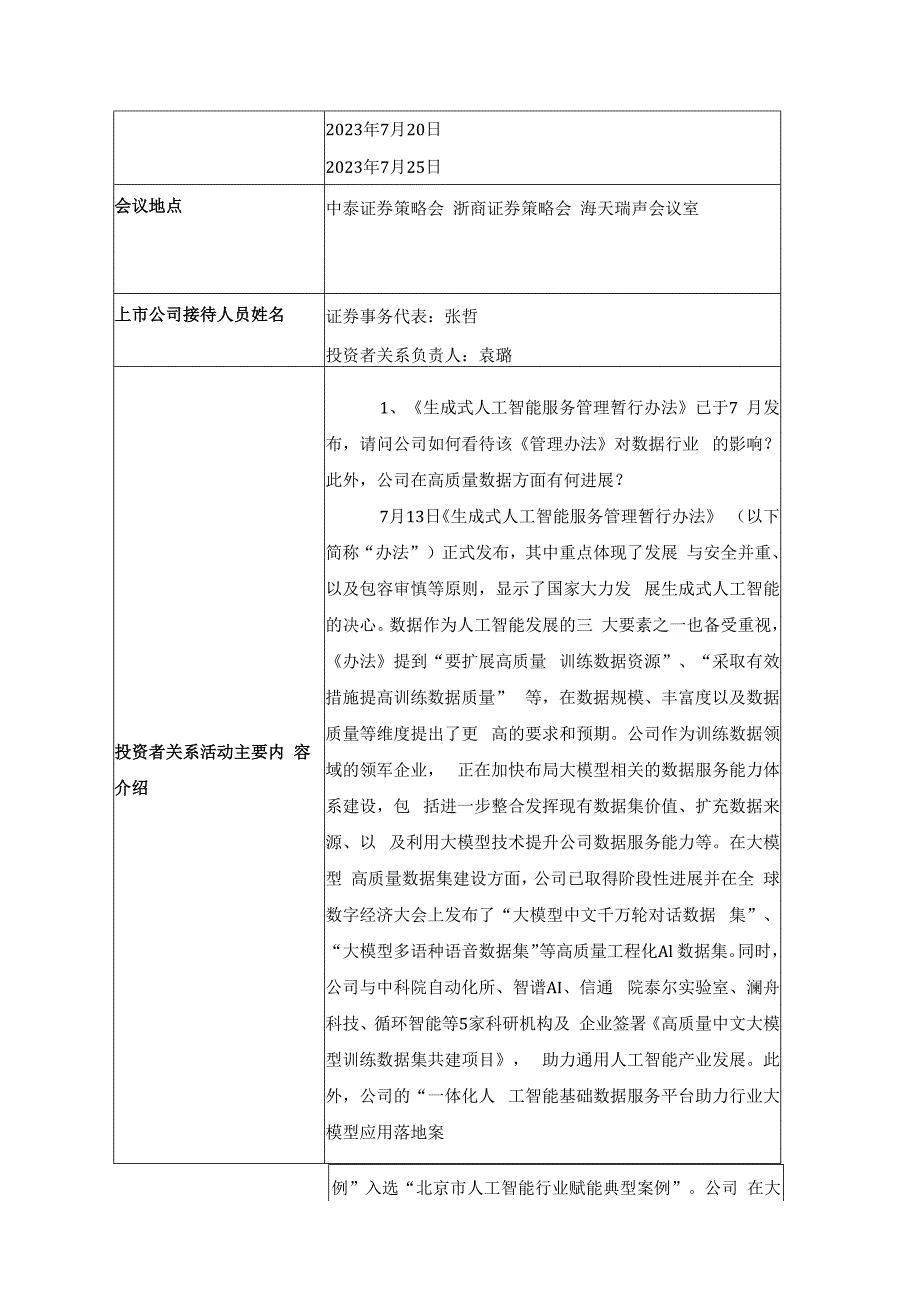 证券代码688787证券简称海天瑞声北京海天瑞声科技股份有限公司投资者关系活动记录表.docx_第2页