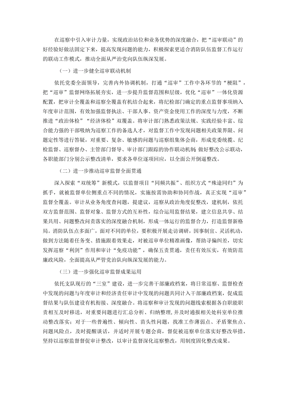 关于深化巡察与审计监督联动模式的调研与思考.docx_第3页