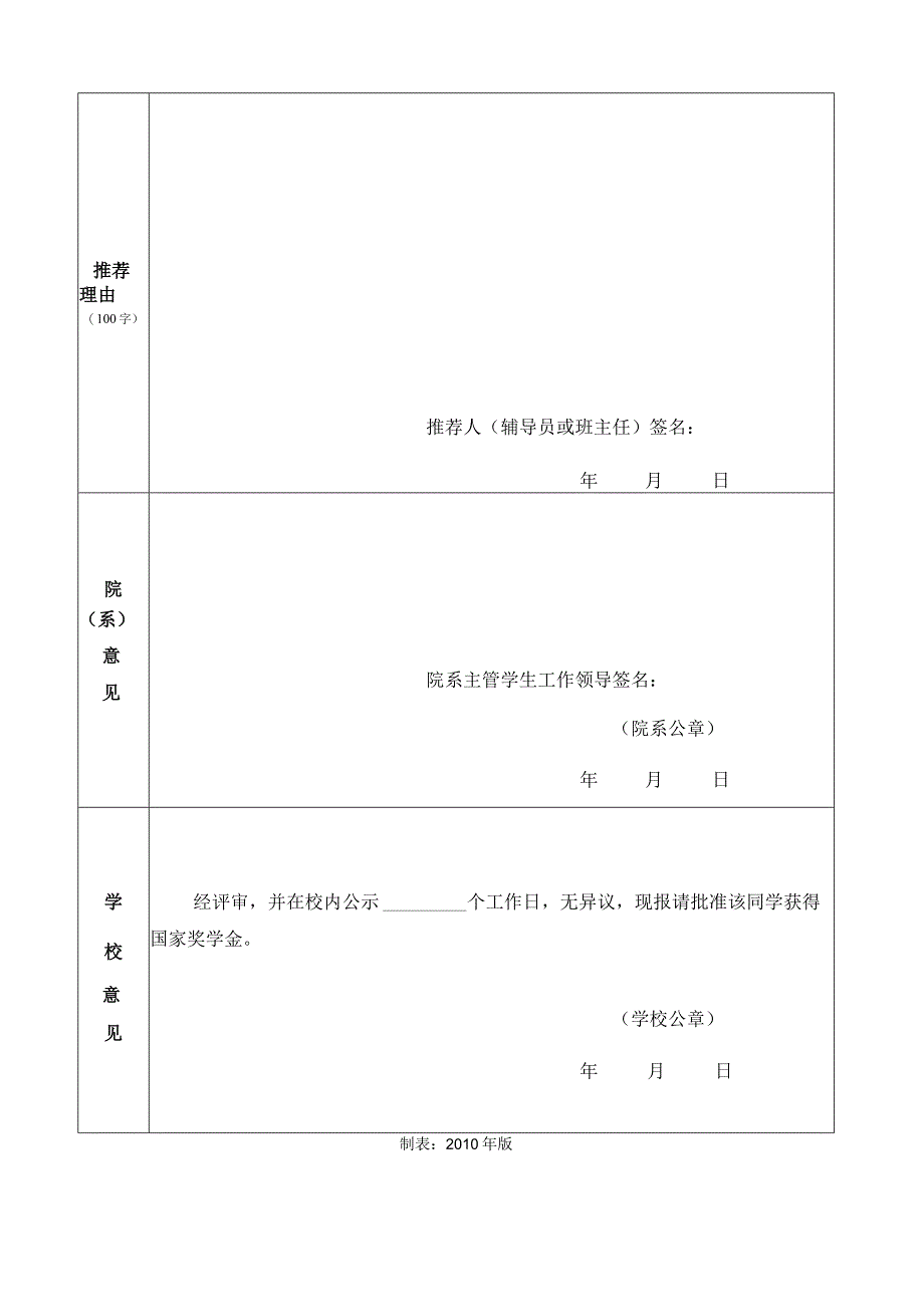 国家励志奖学金申请审批表.docx_第2页