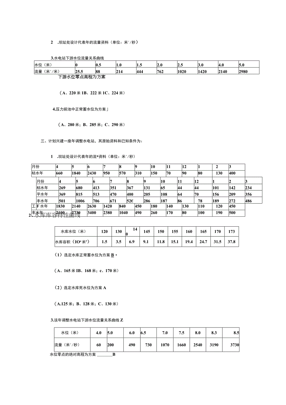 水利水能课程设计模板.docx_第3页