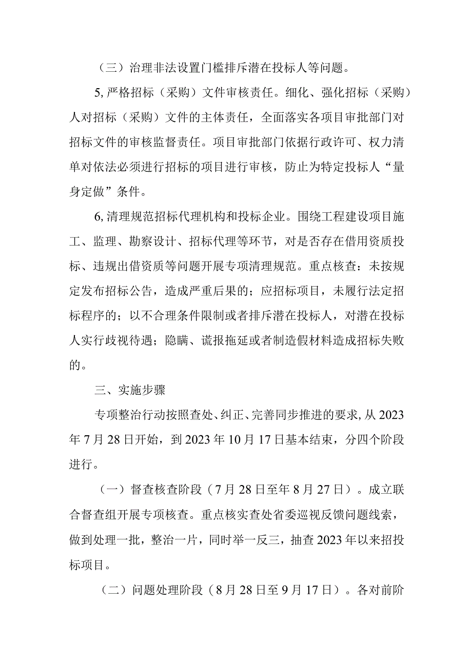 关于开展招投标领域突出问题专项整治的实施方案.docx_第3页