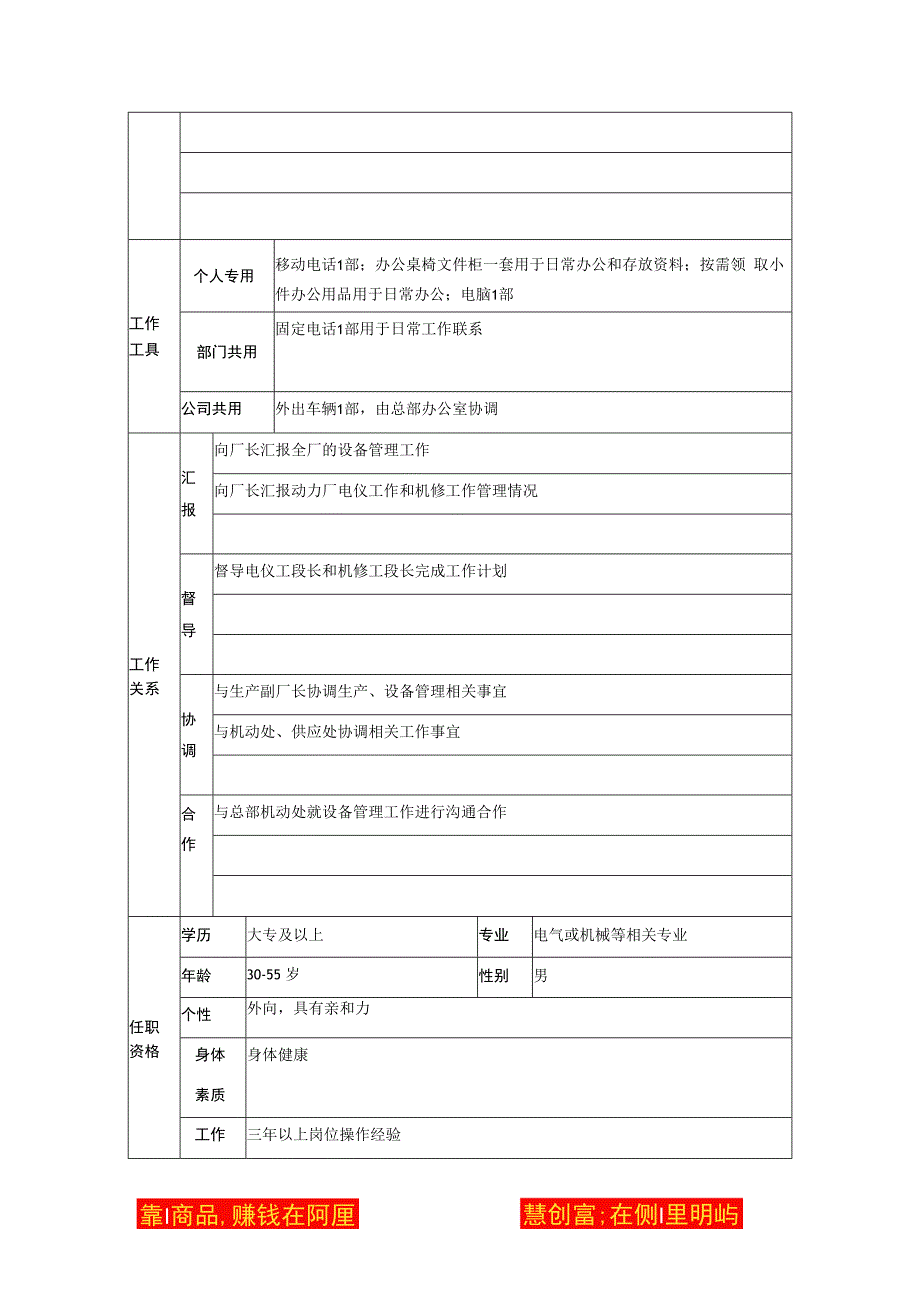 设备副厂长职位说明书.docx_第2页