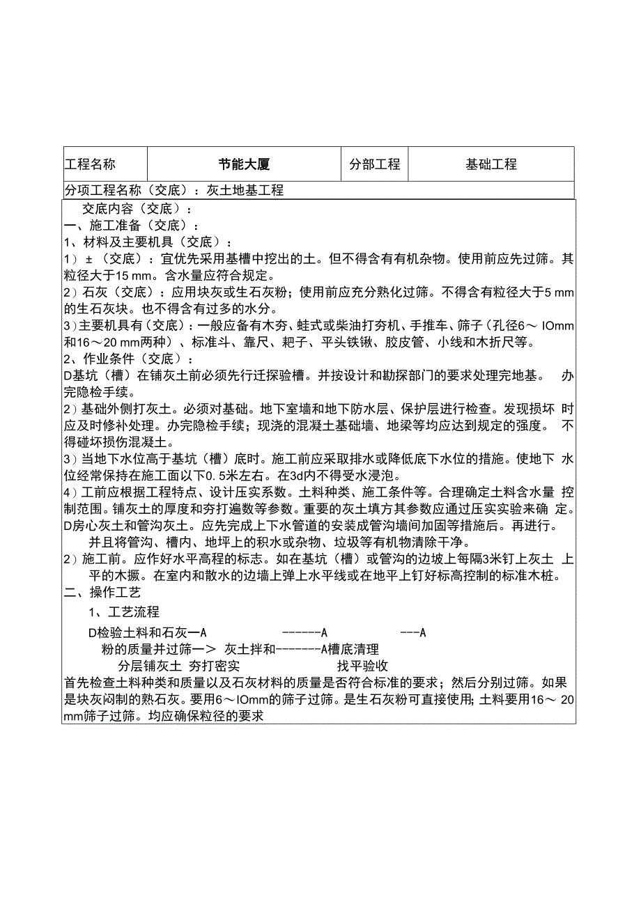 灰土地基工程技术交底（地基与基础）.docx_第1页