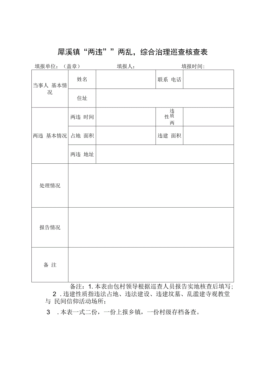 犀溪镇“两违”“两乱”网格化巡查责任表.docx_第3页