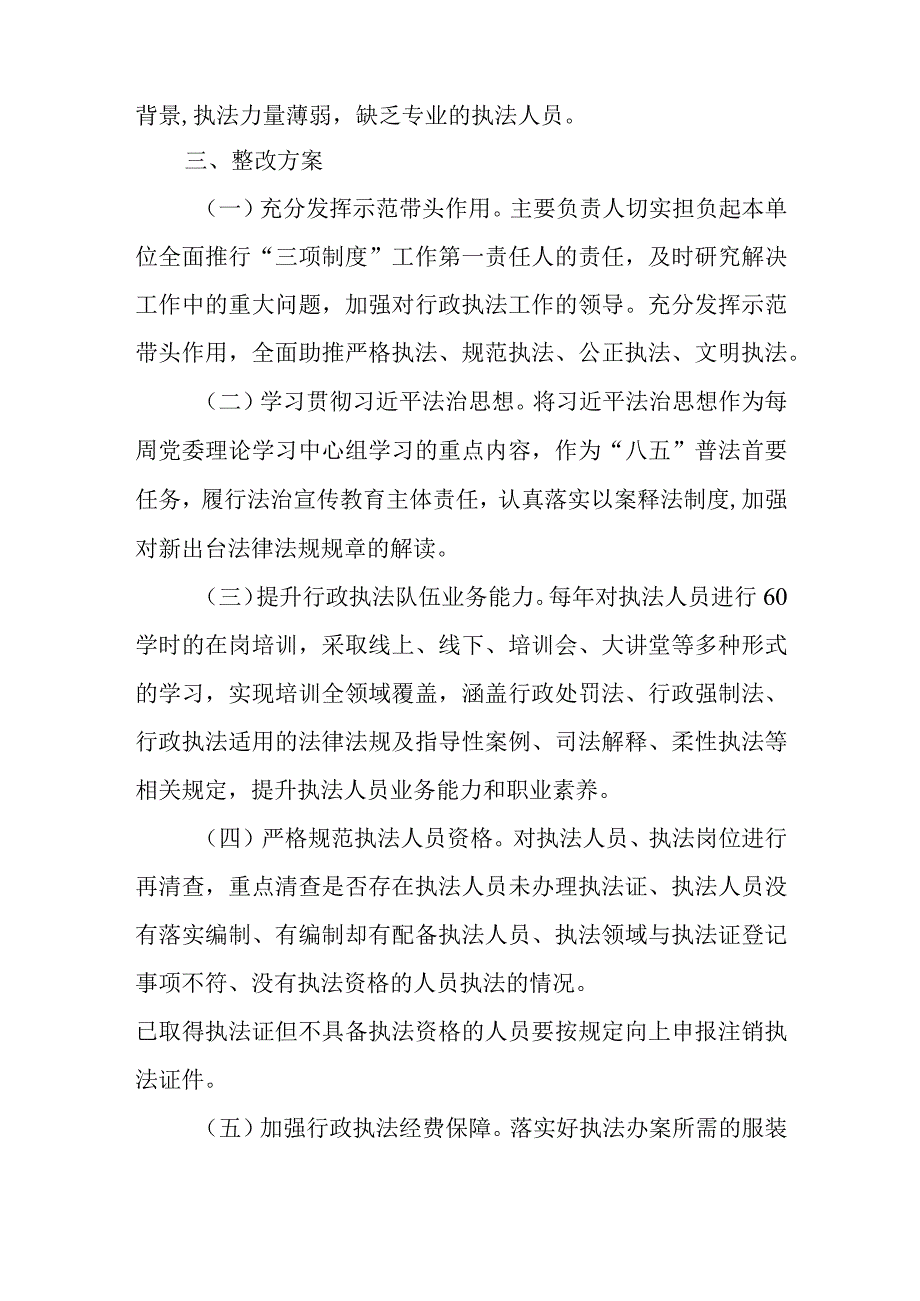 XX乡行政执法“三项制度”落实情况专项检查整改工作方案.docx_第2页