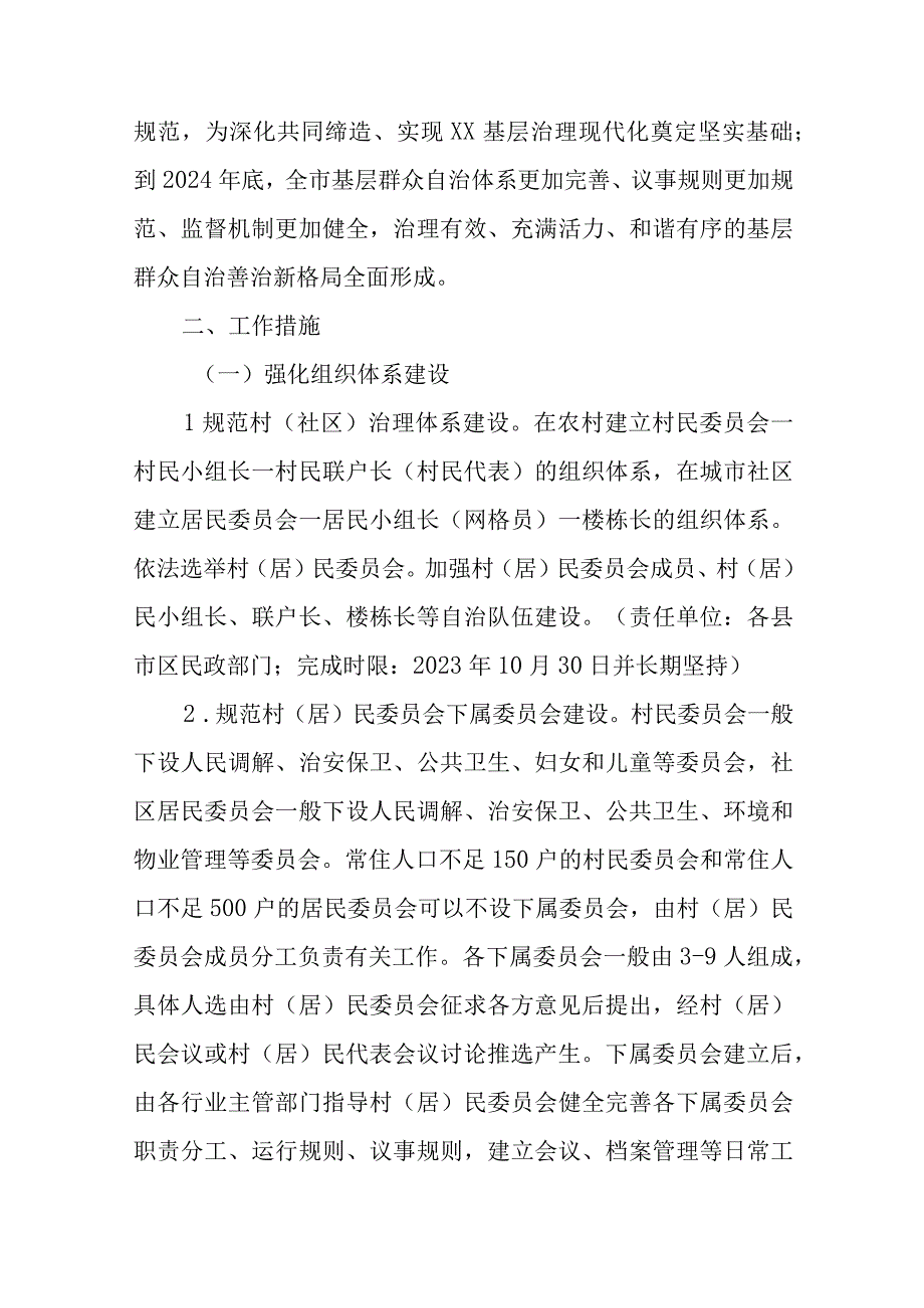 XX市进一步推进基层群众性自治组织规范化建设实施方案.docx_第2页