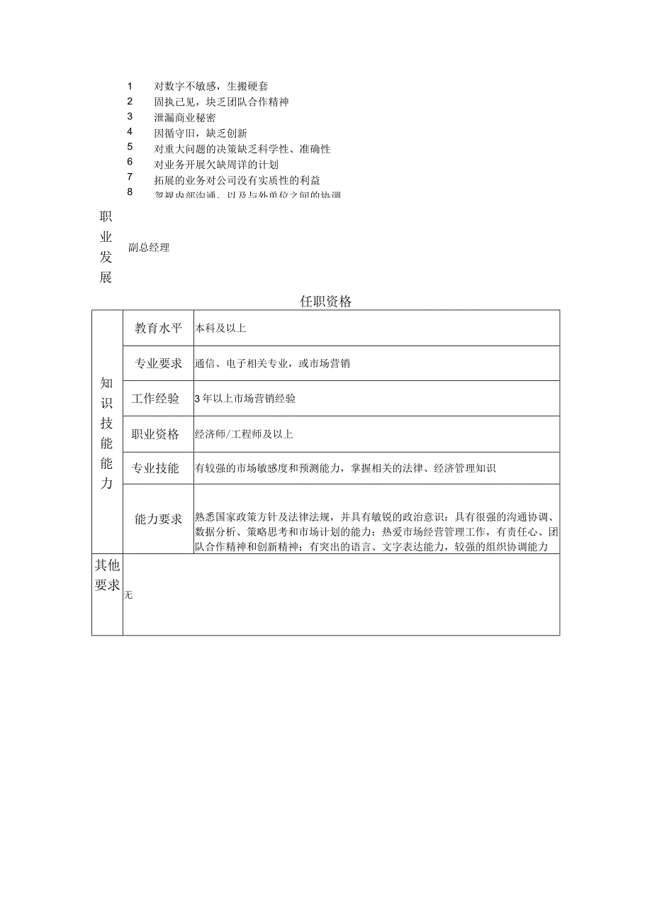 业务经理--工业制造类岗位职责说明书.docx_第2页