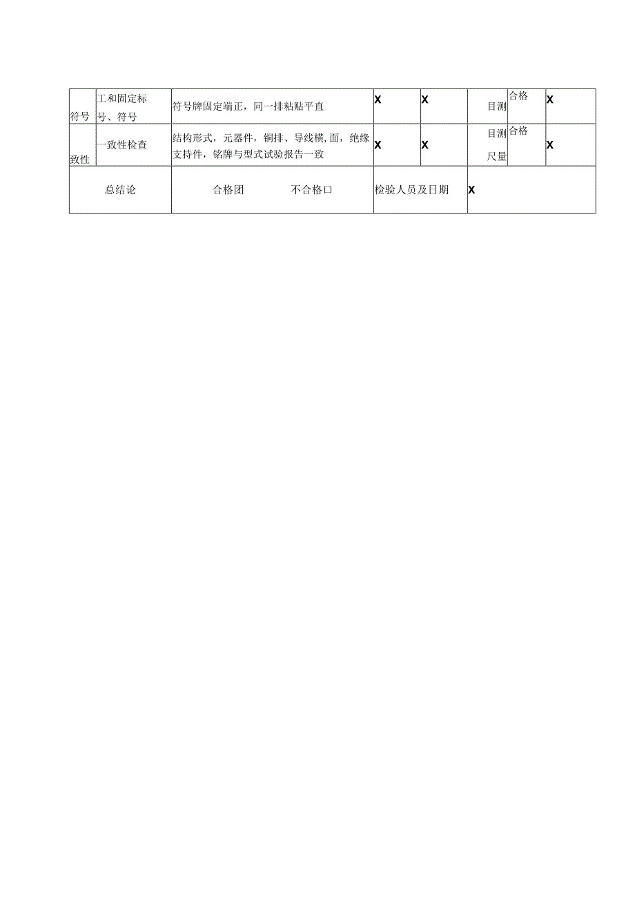 XX电气集团箱式变电站关键工序（装配）过程质量检验记录（2023年）.docx_第2页