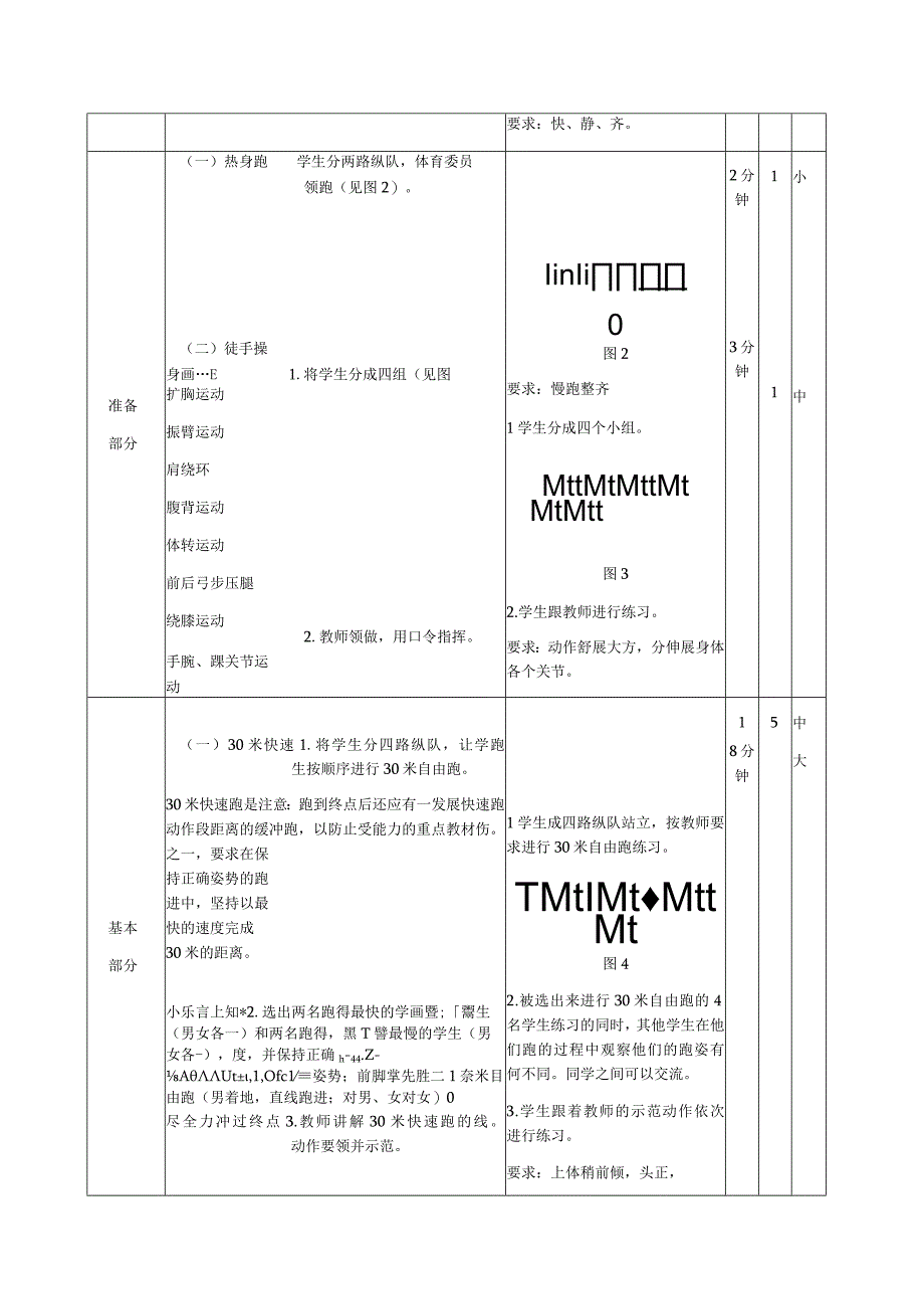 体育与健康《30米快速跑》公开课教案.docx_第2页