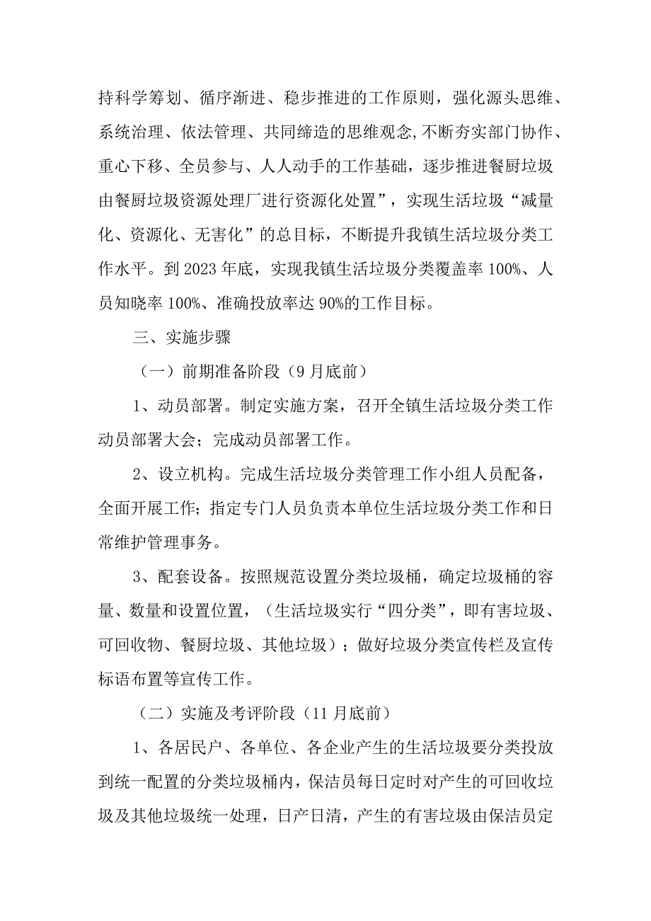 XX镇生活垃圾分类工作实施方案.docx_第2页