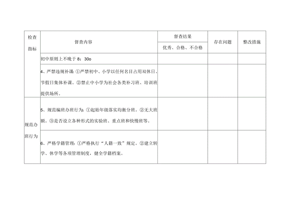 乐清市义务教育阶段学校规范办学行为检查表.docx_第2页