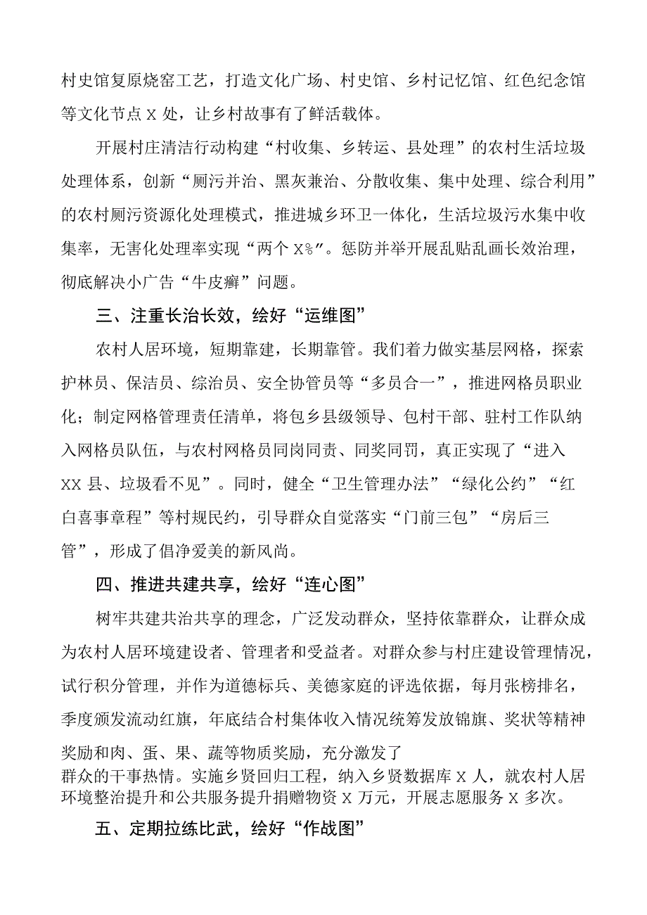 x县农村人居环境整治工作经验材料总结汇报报告.docx_第2页