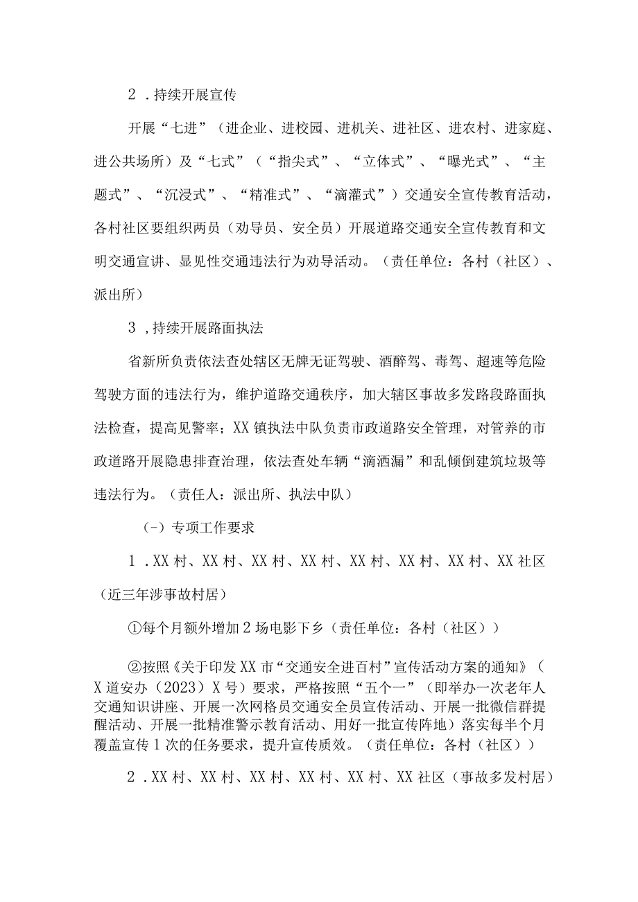 XX镇2023年下半年道安整治工作方案.docx_第2页