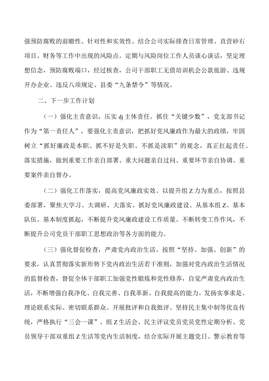 公司23年党风廉政建设述职报告.docx_第3页